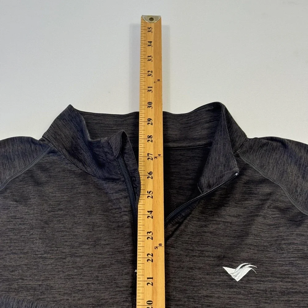 G/FORE Pullover Mens XL Gray 1/4 Zip Long Sleeve Performance Golf Shirt Top